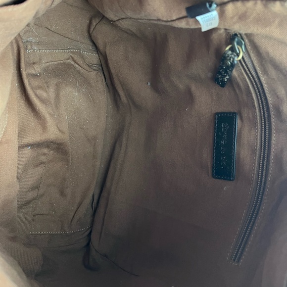 Frye Melissa Hobo Distressed Leather Studded Brown Shoulder Bag - Picture 7 of 9